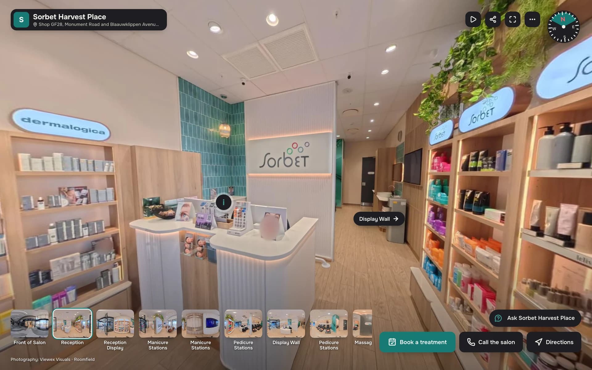 Sorbet Harvest Place interactive tour with real panoramas.